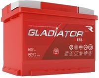 Автомобильный аккумулятор Gladiator EFB 6СТ-62L(0) (62 А·ч) - фото