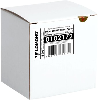 Фотобумага Lomond глянцевая A6 (10x15) 230 г/м2 600 л 0102172 - фото