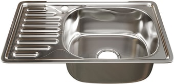 Кухонная мойка Mixline 536117 (правая, полированная, 0.8 мм) - фото
