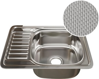 Кухонная мойка Mixline 532309 (правая, декор, 0.8 мм) - фото