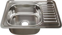 Кухонная мойка Mixline 535617 (левая, полированная, 0.8 мм) - фото