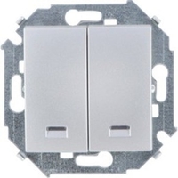 Выключатель Simon 1591392-033 (Алюминий) - фото