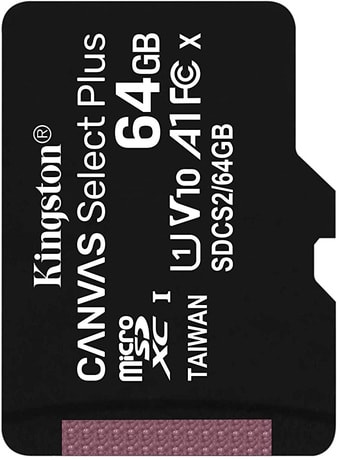 Карта памяти Kingston Canvas Select Plus microSDXC 64GB - фото