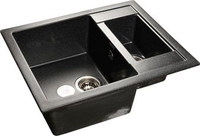 Кухонная мойка GranFest GF-Q610K (черный) - фото