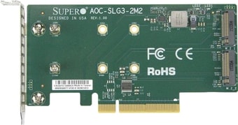 Планка Supermicro AOC-SLG3-2M2-O - фото