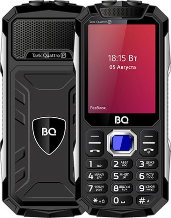 Мобильный телефон BQ-Mobile BQ-2817 Tank Quattro Power (черный) - фото