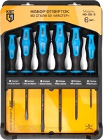 Набор отверток КВТ НО-06-S (6 предметов) - фото