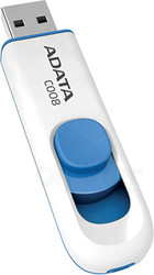 USB Flash A-Data C008 White+Blue 16 Гб (AC008-16G-RWE) - фото