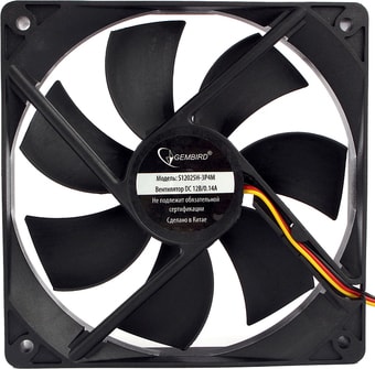 Вентилятор для корпуса Gembird S12025H-3P4M - фото