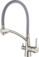 Смеситель Ledeme L4855A-9 (сатин/серый) - фото