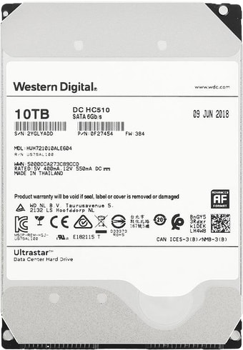 Жесткий диск WD Ultrastar He10 10TB HUH721010ALE600 - фото