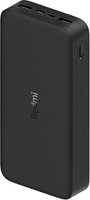 Портативное зарядное устройство Xiaomi Redmi Power Bank 20000mAh (черный) - фото