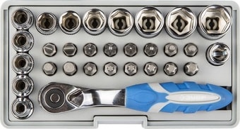 Набор торцевых головок и бит Зубр 26054-H31 (31 предмет) - фото