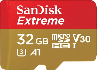 Карта памяти SanDisk Extreme microSDHC SDSQXAF-032G-GN6MN 32GB - фото