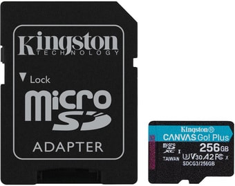 Карта памяти Kingston Canvas Go! Plus microSDXC 256GB (с адаптером) - фото