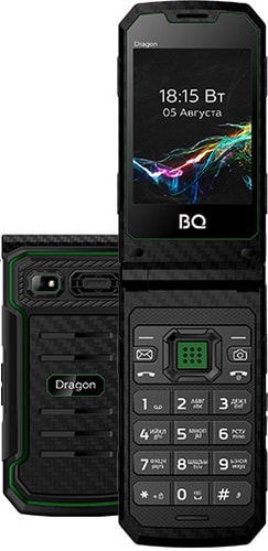 Мобильный телефон BQ-Mobile BQ-2822 Dragon (зеленый) - фото