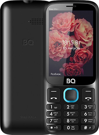 Мобильный телефон BQ-Mobile BQ-3590 Step XXL+ (черный/голубой) - фото