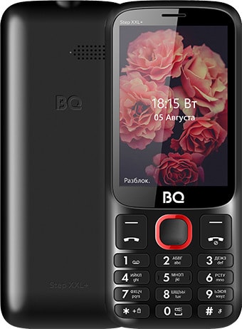 Мобильный телефон BQ-Mobile BQ-3590 Step XXL+ (черный/красный) - фото