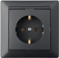 Розетка Bylectrica Стиль РС16-306 (графит) - фото