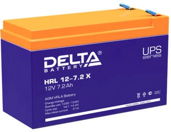 Аккумулятор для ИБП Delta HRL 12-7.2 X (12В/7.2 А·ч) - фото