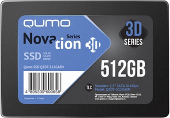 SSD QUMO Novation 3D TLC 512GB Q3DT-480GAEN - фото