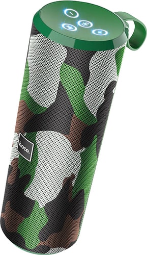 Беспроводная колонка Hoco BS33 Voice (зеленый камуфляж) - фото