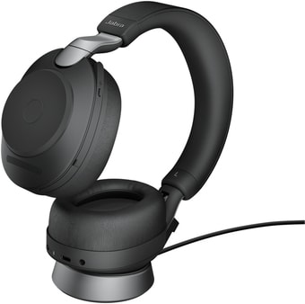 Наушники Jabra Evolve2 85 USB-A UC (черный, с зарядной базой) - фото