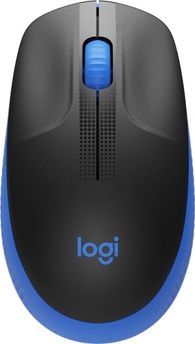 Мышь Logitech M190 (черный/синий) - фото