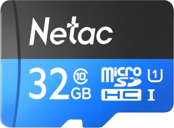 Карта памяти Netac P500 Standard 32GB NT02P500STN-032G-R + адаптер - фото