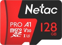 Карта памяти Netac P500 Extreme Pro 128GB NT02P500PRO-128G-R + адаптер - фото