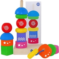 Пирамидка Краснокамская игрушка Геометрическая фантазия ПИР-20 - фото