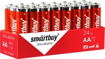 Батарейки SmartBuy Ultra Alkaline AA 24 шт. SBBA-2A24S - фото