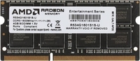 Оперативная память AMD Radeon R5 Entertainment 4GB DDR3 SODIMM PC4-12800 R534G1601S1S-U - фото