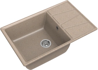 Кухонная мойка GranFest GF-V-780L (песочный) - фото