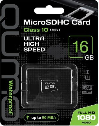 Карта памяти QUMO microSDHC QM16GMICSDHC10U1NA 16GB - фото