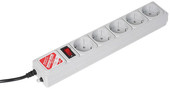 Сетевой фильтр Power Cube 5 розеток, серый, 3 м (SPG-B-10) - фото