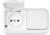 Выключатель Bylectrica Пралеска Аква В-РЦ-653 (белый) - фото