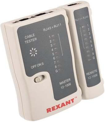 Тестер Rexant RJ-45+RJ-11 12-1006 - фото