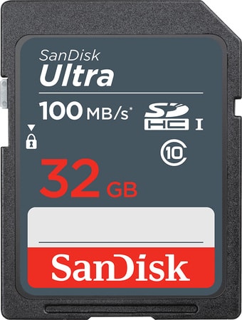 Карта памяти SanDisk Ultra SDHC SDSDUNR-032G-GN3IN 32GB - фото