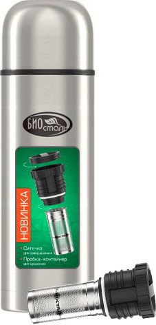 Термос BIOSTAL NBP-1000Z 1л (серебристый) - фото