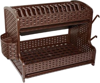 Сушилка для посуды Violet Ротанг 270201 (коричневый) - фото