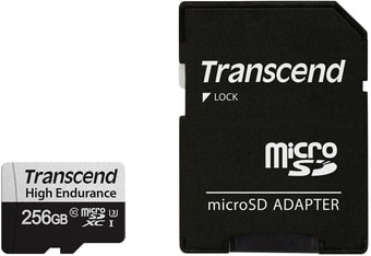 Карта памяти Transcend microSDXC TS256GUSD350V 256GB (с адаптером) - фото