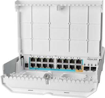 Управляемый коммутатор 3-го уровня Mikrotik netPower 15FR CRS318-1FI-15FR-2S-OUT - фото