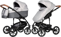 Универсальная коляска Riko Basic Bella Life (2 в 1, 01, grey fox) - фото