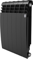 Алюминиевый радиатор Royal Thermo Biliner Alum 500 Noir Sable (15 секций) - фото