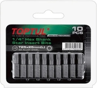 Набор бит Toptul FSEA0830G (10 предметов) - фото