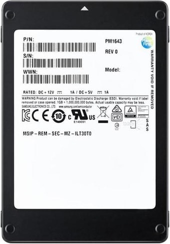 SSD Samsung PM1643a 3.84TB MZILT3T8HBLS - фото