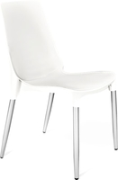 Стул Sheffilton SHT-S75-1 (белый/хром лак) - фото