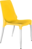 Стул Sheffilton SHT-S75-1 (желтый RAL1021/хром лак) - фото