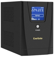 Источник бесперебойного питания ExeGate SpecialPro Smart LLB-1200.LCD.AVR.C13.RJ.USB - фото